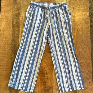 Old Navy Blue and White Striped Pants